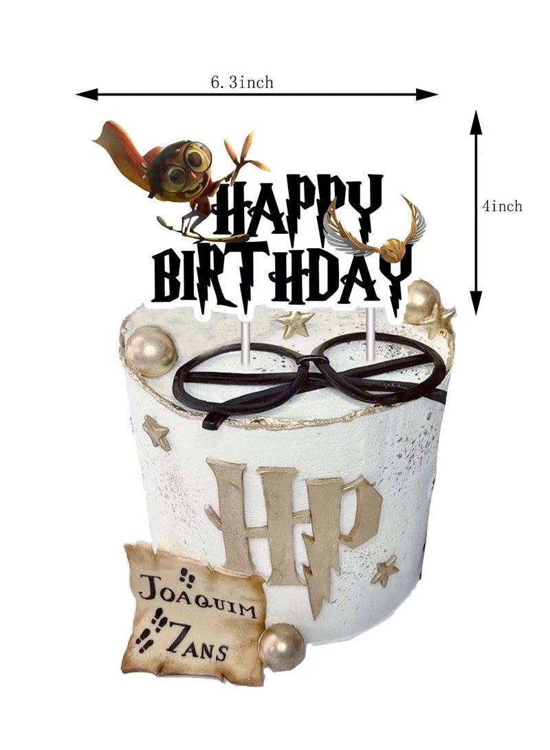 Harry Potter Birthday Kit Banner Balloons Cake Toppers for Children Birthday Party Decorations - Image 3